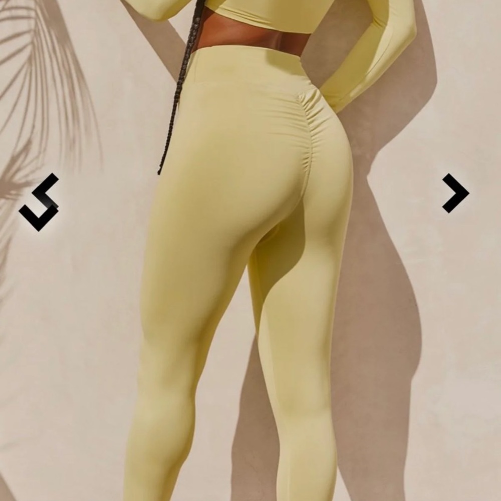 Bo+Tee Yellow Leggings